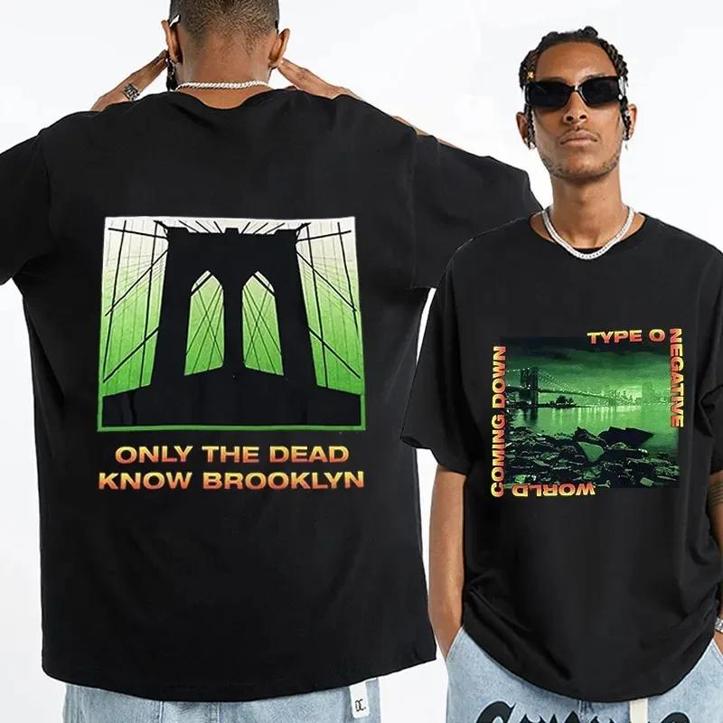 Футболка Rock Band Type O Negative Print из хлопка для мужчин и женщин в стиле хип-хоп, повседневная футболка с коротким рукавом в стиле винтаж, летний топ Harajuku