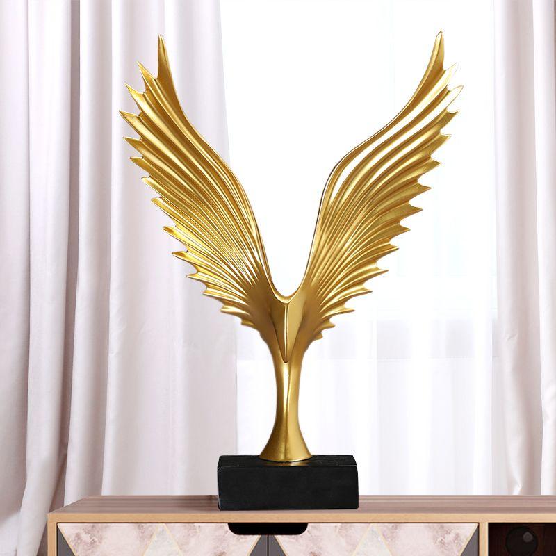 Resin Angel Wings, Analog Abstract Open Eagle Art Model, Modern Nordic Decoration, Resin Sculpture Statue Ornaments, Home Decora