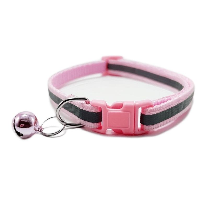 Reflective Pet Collar with Bell - Cat and Kitten Necklace