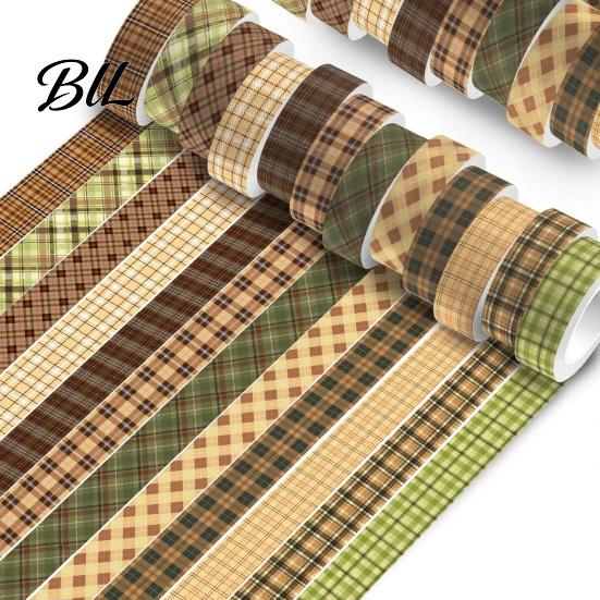 Japanese Paper Craft Tape 12PCS Assorted Patterns Washi Masking Tapes, Decorative Tape, 15mm Journal Decoration Wide Wrapping for Scrapbooking