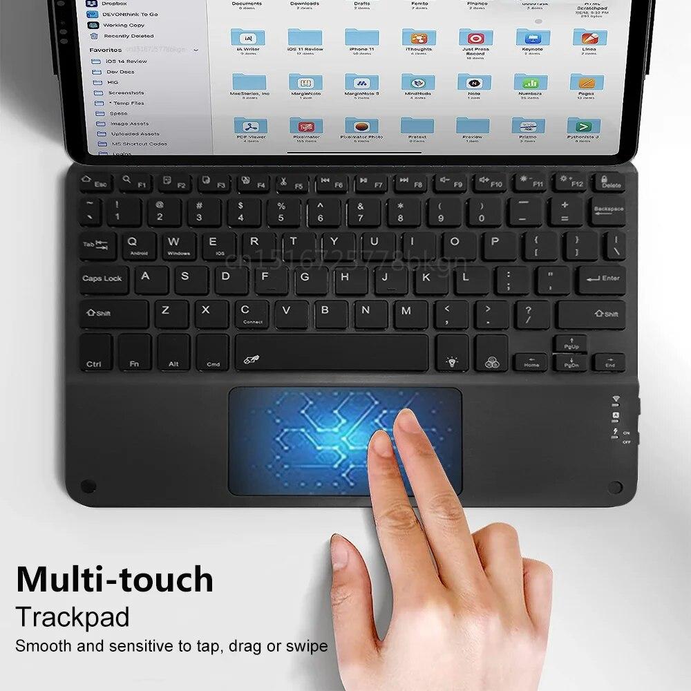 Клавиатура планшета для iPad Pro 12,9 11 Magic Keyboard Cover для iPad 10th 9th 8 7 Air 5 4 3 поколения Bluetooth-клавиатура кожаный чехол