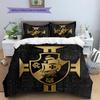 CR Vasco da Gama Pattern Bedding Home Decoration Birthday Gift (1 * duvet cover + 2 * pillowcase, without core)