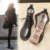 Waterproof Winter Snow Boots Women Plus Velvet Thick Cotton Women Shoes Black Leather Warm Platform Women's Ankle Boots