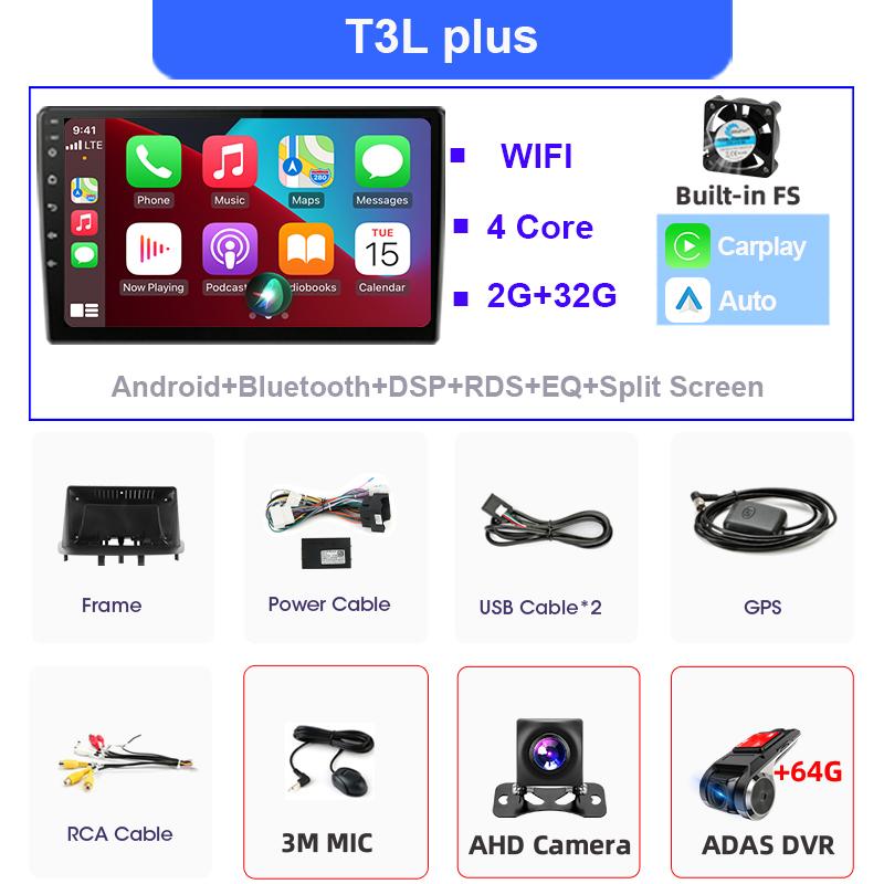 Srnubi Android14 UIS7865 Wireless Carplay& Auto For Renault Megane 3 2008-2014 Car Radio Multimedia Stereo GPS Bluetooth5.0 FM