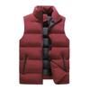 2024 Mens Vest Jacket Warm Sleeveless Jackets Winter Waterproof Zipper Coat Autumn Stand-up Collar Casual Waistcoat