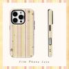 Пастельный чехол-полоска со звездами для IPhone 17AIR 16E 16 15 14 13 12 11 17 Pro Max Plus Двухслойная задняя крышка
