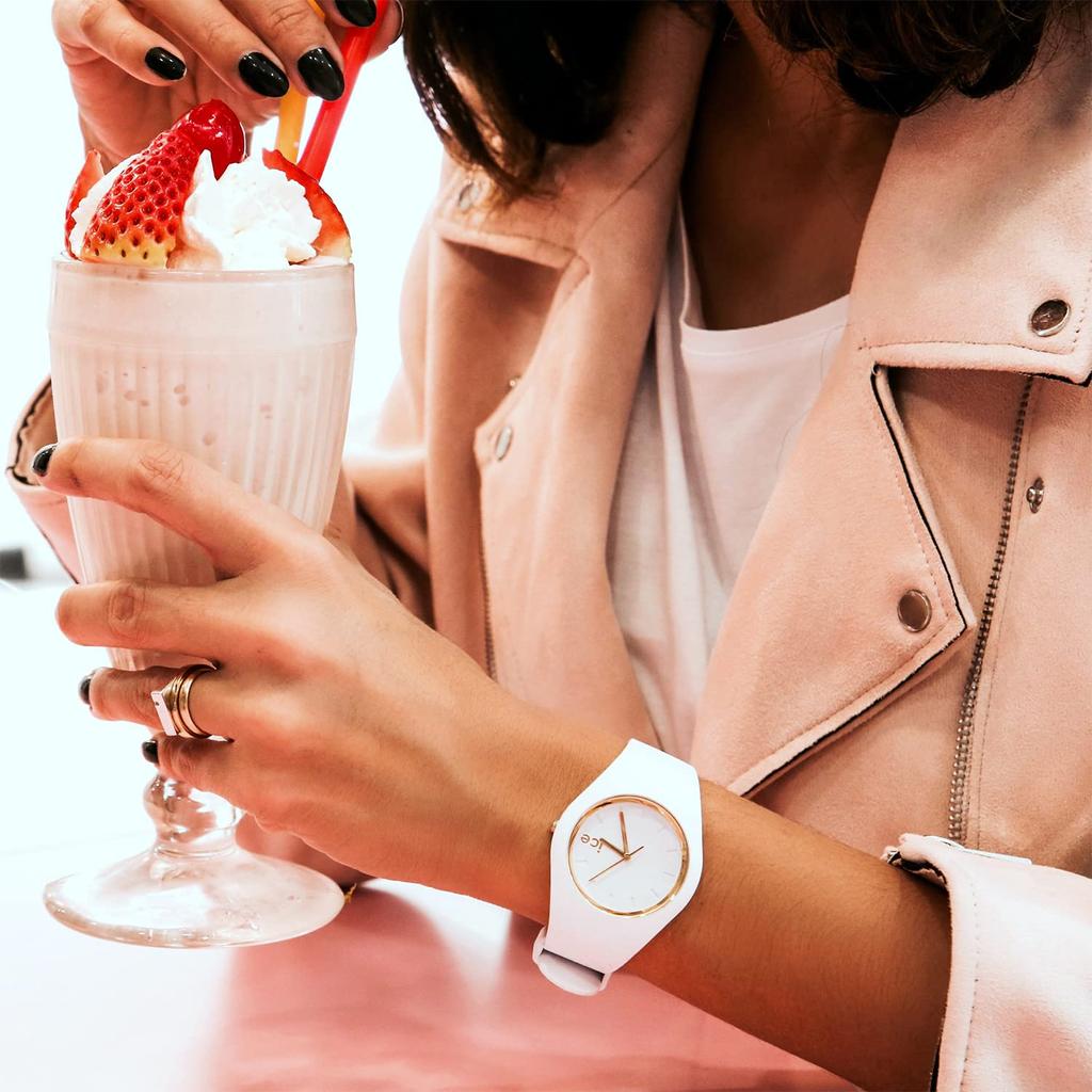 Ice Watch Watch 014759 Ice Glam Gold White Numbers Small 3H [Ice-watch] Women's