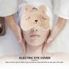 Beige USB Eye Mask Electric Steam Eyeshade for Sleeping 4Pcs Eye Pad