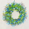 Good-Spring Wreath For Front Door Artificial Spring Front Door Garland Bright Color Wildflower Wreath For Porch Fireplace
