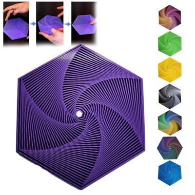 3D-печатный фрактальный шестигранный спиннер для снятия стресса и беспокойства, вращающаяся игрушка для детей и взрослых