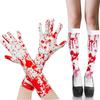 Halloween Haunted House Horror Atmosphere Dress Up Props Blood Gloves Socks Apron Cosplay Devil Suit