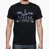 Уникальная Силуэт Нью-Йорка DJ Techno Футболка Летняя Хлопок Круглый Вырез Короткий Рукав Мужская Футболка Новая S3XL