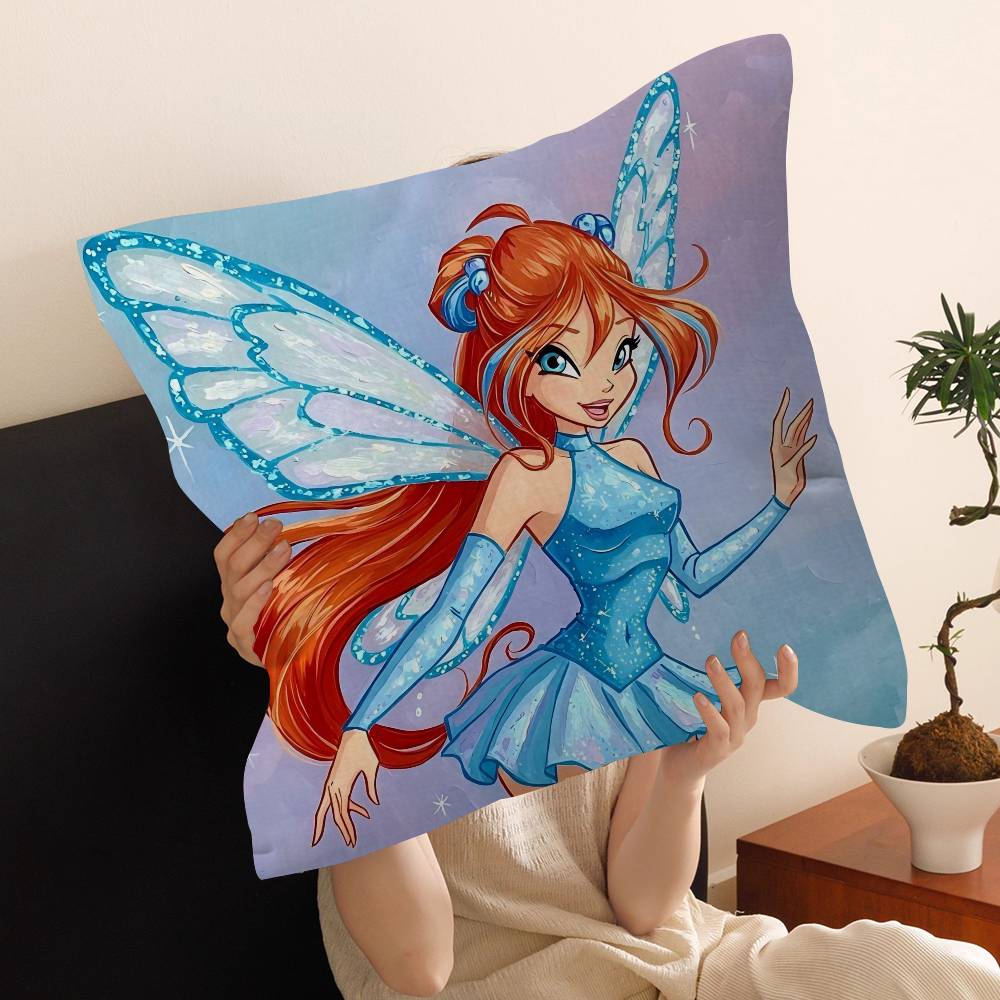 Мультяшная W-Winx Милый Клуб Наволочка Декоративная Подушка Диван Домашний Декор чехол наволочки