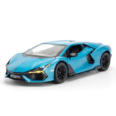 Модель автомобиля Lambo Aventador Alloy в масштабе 1/24 с аутентичными звуковыми эффектами - идеальный подарок для детей и автолюбителей