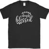 Simply Blessed T-Shirt Thankful Thanksgiving Group Family Love Gift Tee