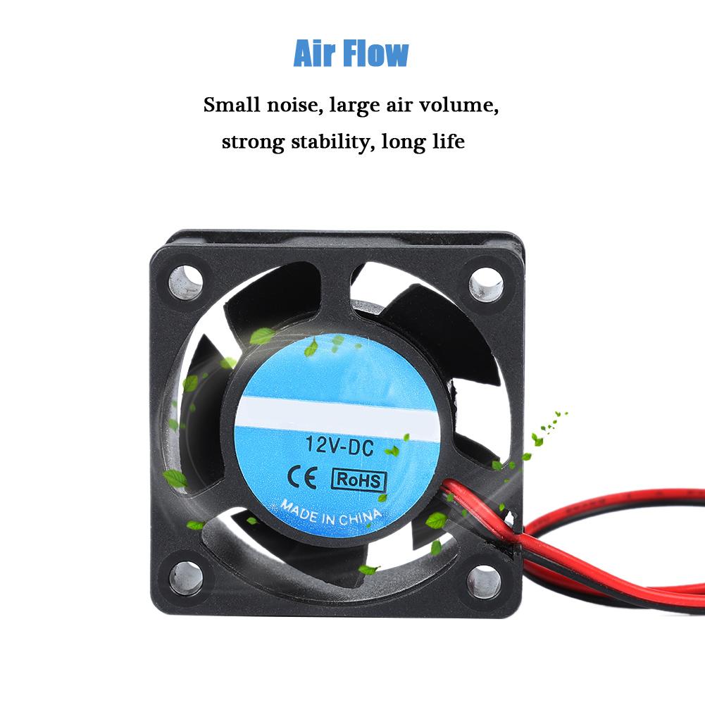 40x40x19 мм DC 12 В 0,15 А 4020 вентилятор охлаждения с подшипником скольжения для аксессуаров 3D-принтера черный