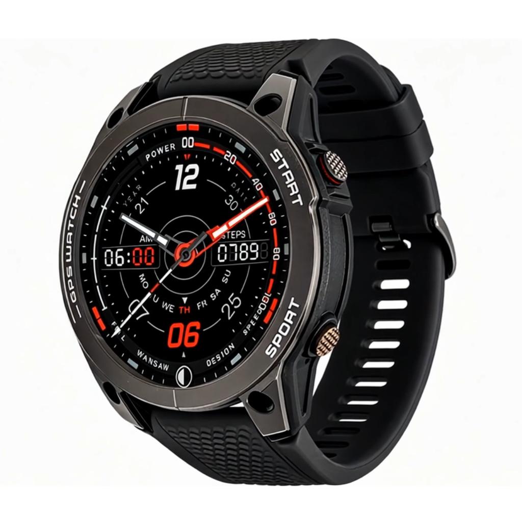 Smartwatch gps watch czarny watchmark