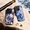 Чехол для телефона с рисунком девушки из игры Genshin Furina для iPhone 17 16 e 15 14 13 12 Pro Max Защитный чехол из овчины с серебряной окантовкой