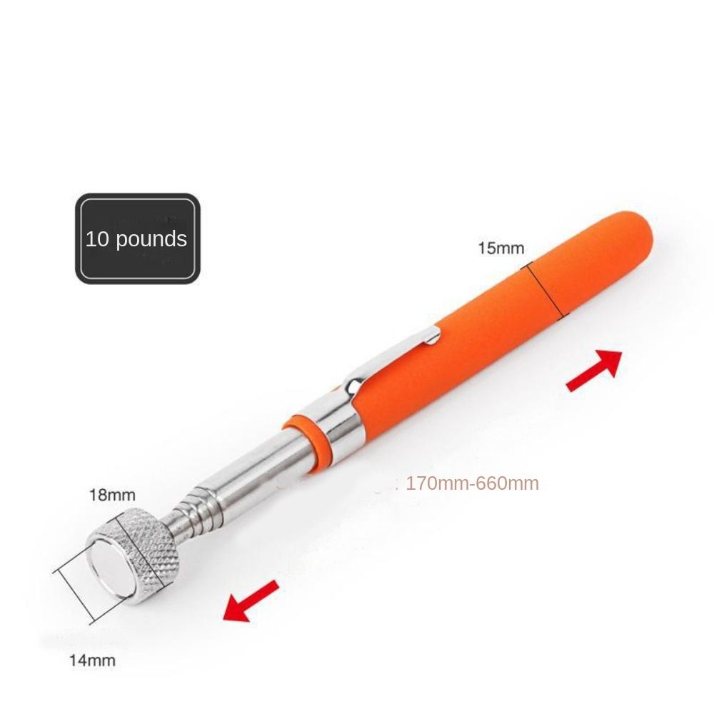 Long Reach Pen Magnet Stick Gadget Pickup Rod Stick Magnetic Pick-Up Tools Telescopic Magnetic Pen