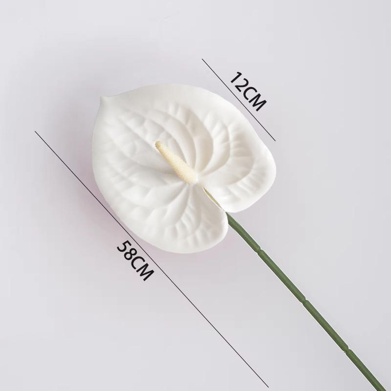 1/5/10Pcs Artificial Palm Flamingo Palm Silk Flower Wedding Flower Arrangement Long Branch Fake Flowers Home Wedding Decoration