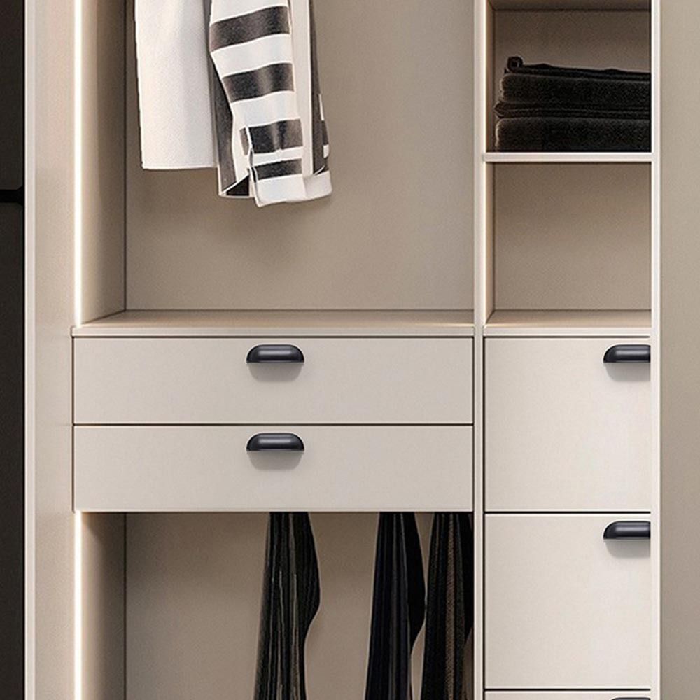 Single hole Cabinet Door Pulls Zinc Zinc Zinc Alloy Dresser Knobs Durable Shell Pull Handles Kitchen