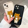 Cute Cartoon Bear Pattern Phone Case for iPhone Samsung Galaxy Xiaomi Redmi POCO HUAWEI Honor Shockproof Rubber Soft Flexible Cover Casing