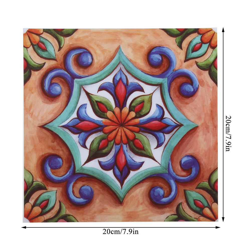 6 шт. Самоклеящиеся наклейки на пол из ПВХ для плитки, ванной комнаты, кухни, комнаты, стены, лестницы