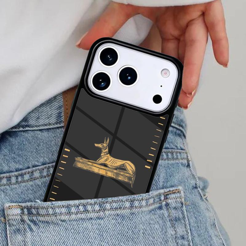 Египет Нефертити Анубис Чехол для телефона для iPhone 16e 15 14 13 12 17 Pro Max Plus Air 17pro Cover Coque