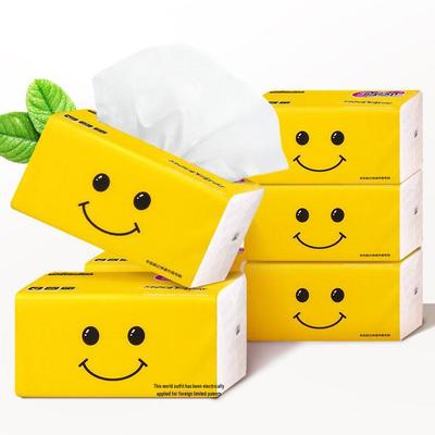 Улыбающееся лицо 4-слойные бумажные салфетки для лица, 300 листов - Идеально для использования дома, в ресторане и на кухне