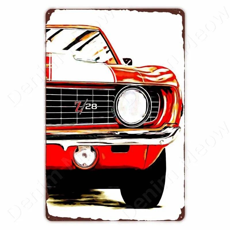 Винтажный классический автомобильный металлический жестяной знак Hot Rod Racing знак автобус грузовик ретро табличка для клуба гараж дома человек пещера настенный декор плакат