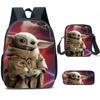 Baby Yoda Rucksack Set 3-teilig Kinder Schultasche Kleinkind Buchtasche