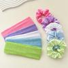 Cross-Border Simple Towel Material Exercise Hair Band Large Intestine Hair Ring Combination High Elasticity Running Headband