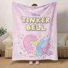 1pc, Disney Tinker Bell Home Decor Flannel Blanket, Gift for Bedroom, Living Room, Travel, Camping