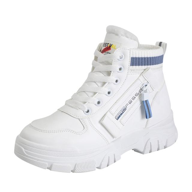 Зимние ботинки, женские ботильоны, теплая зимняя женская обувь из искусственного меха, кроссовки, женская обувь на плоской подошве со шнуровкой, женские короткие зимние сапоги