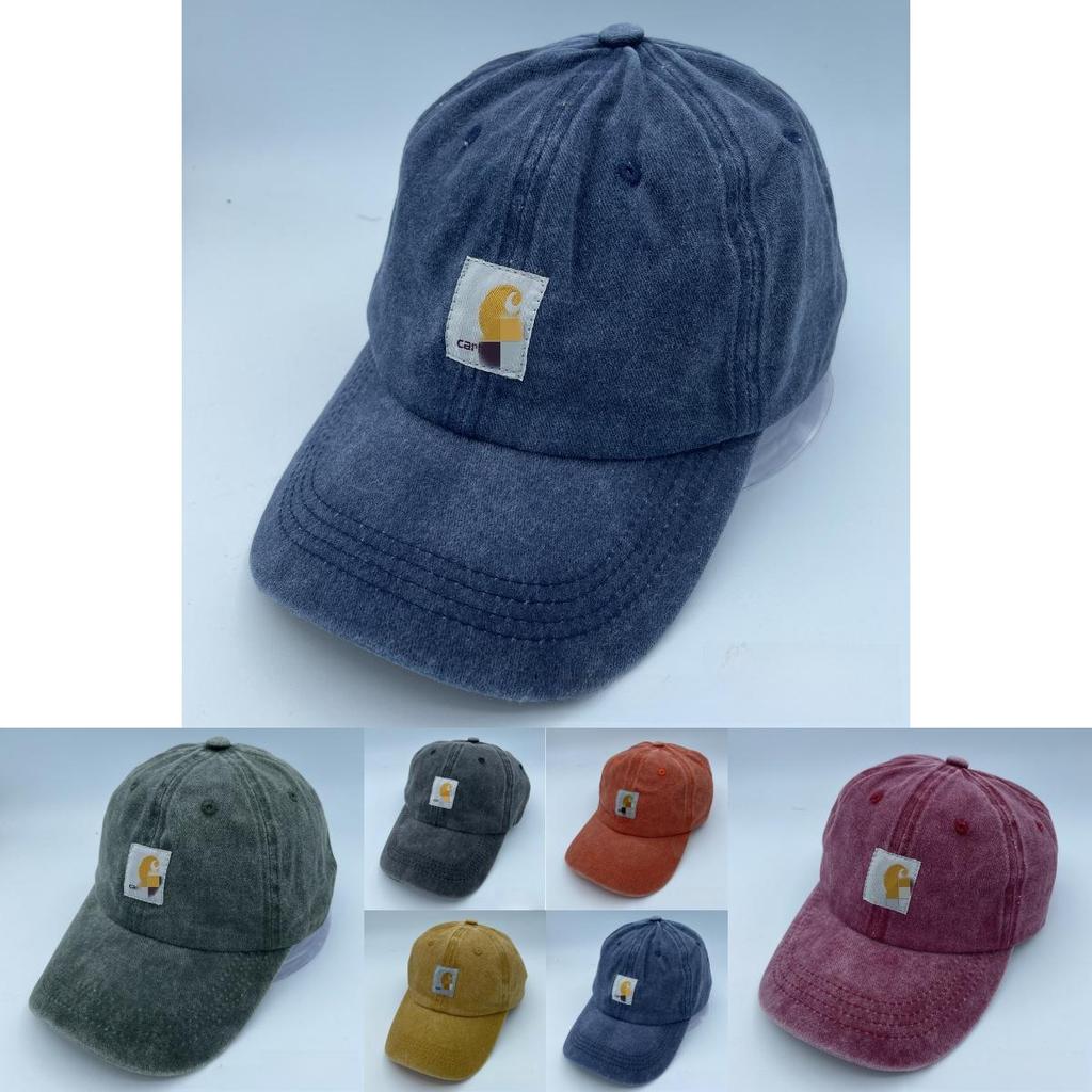 English Style Vintage Cotton Cap With Embossed Letters And Sun Shield For Men And Women