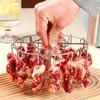 Стойка для кебабов для аэрофритюрницы, стойка для мяса из нержавеющей стали, вертикальная готовка, вертел для курицы и бекона, шампуры для мяса, аксессуары для гриля, для барбекю