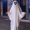 Бу Привидение Хэллоуин Костюм Привидения Белый Маскарадный Костюм Страшный Хэллоуин Плащ Привидения Мальчики Девочки
