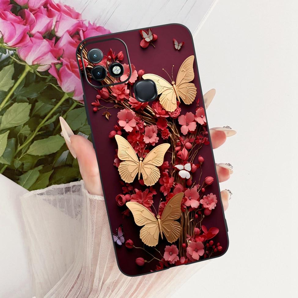 For Infinix Hot 10i Case Luxury Butterfly Fashion Girls Boys Cute Painted Casing For Inifnix Hot 10i X659 X659B X658E Cover
