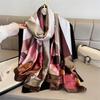 Luxury Brand Scorer Spring Summer Female Beach Sunscreen Fashion Party Shawl China Silk Popular Printing Cachecois Hijab