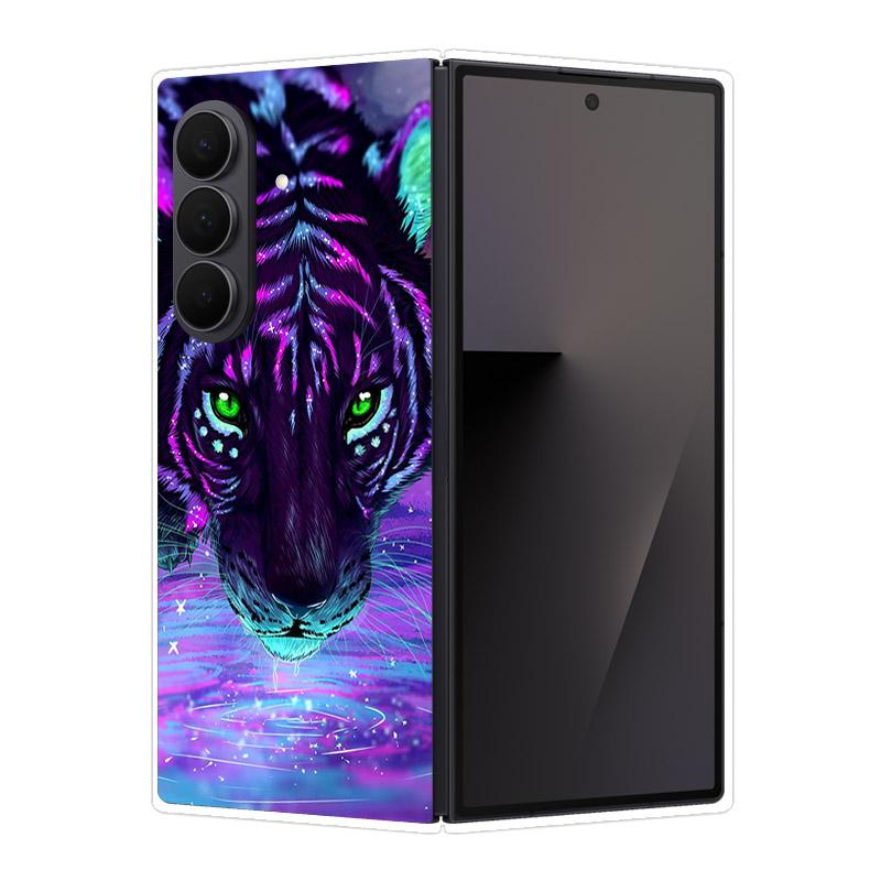 Чехол для Samsung Galaxy Z Fold 7 6 5 4 3 2 Прозрачный чехол для телефона для Samsung Fold7 Fold6 Fold5 Жесткий ПК Пластик Ударопрочный чехол Funda