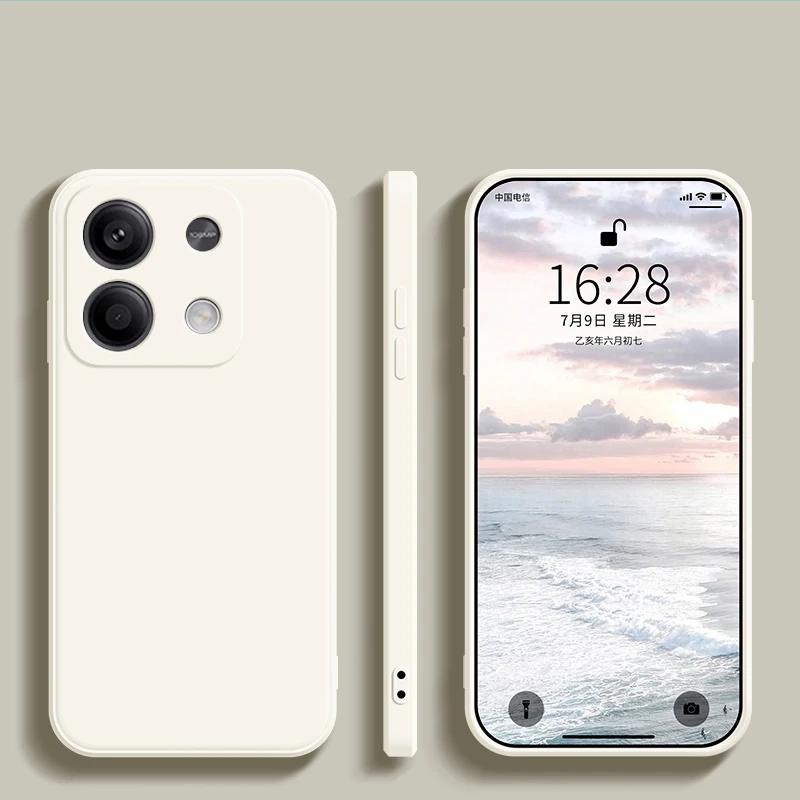 Чехол для Redmi Note 13 Pro 4G, жидкий силиконовый мягкий чехол из ТПУ для Xiaomi Redmi Note 13 Note13pro Plus Note13 Pro 5G, чехол для телефона