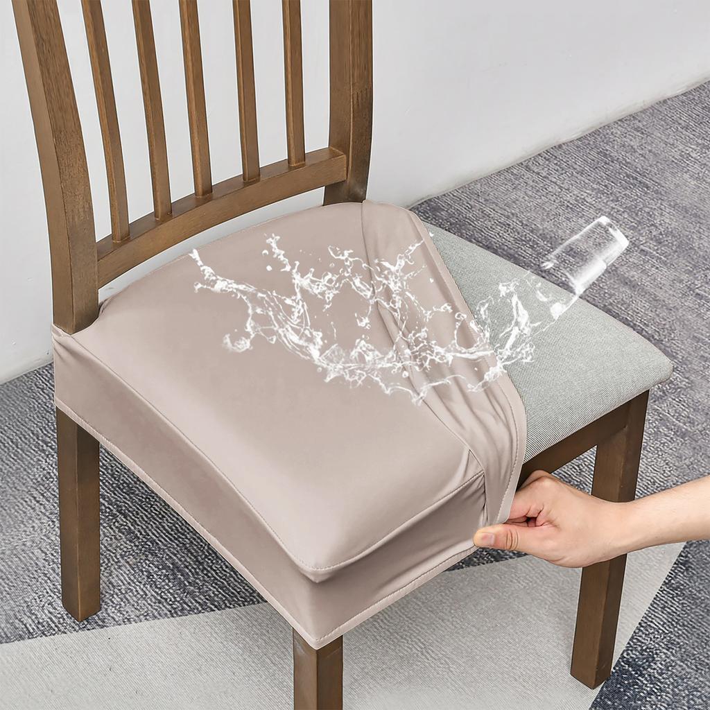 PU leather chair seat cover waterproof cross-border home dining chair cover half pack hotel pu leather chair cover cover