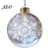 Seasonal Home Accents Glowing Christmas Story Ornament, Light?Up Mini Holiday Scene Hanging Ball with Warm Fireplace Garland LED Light, Clear