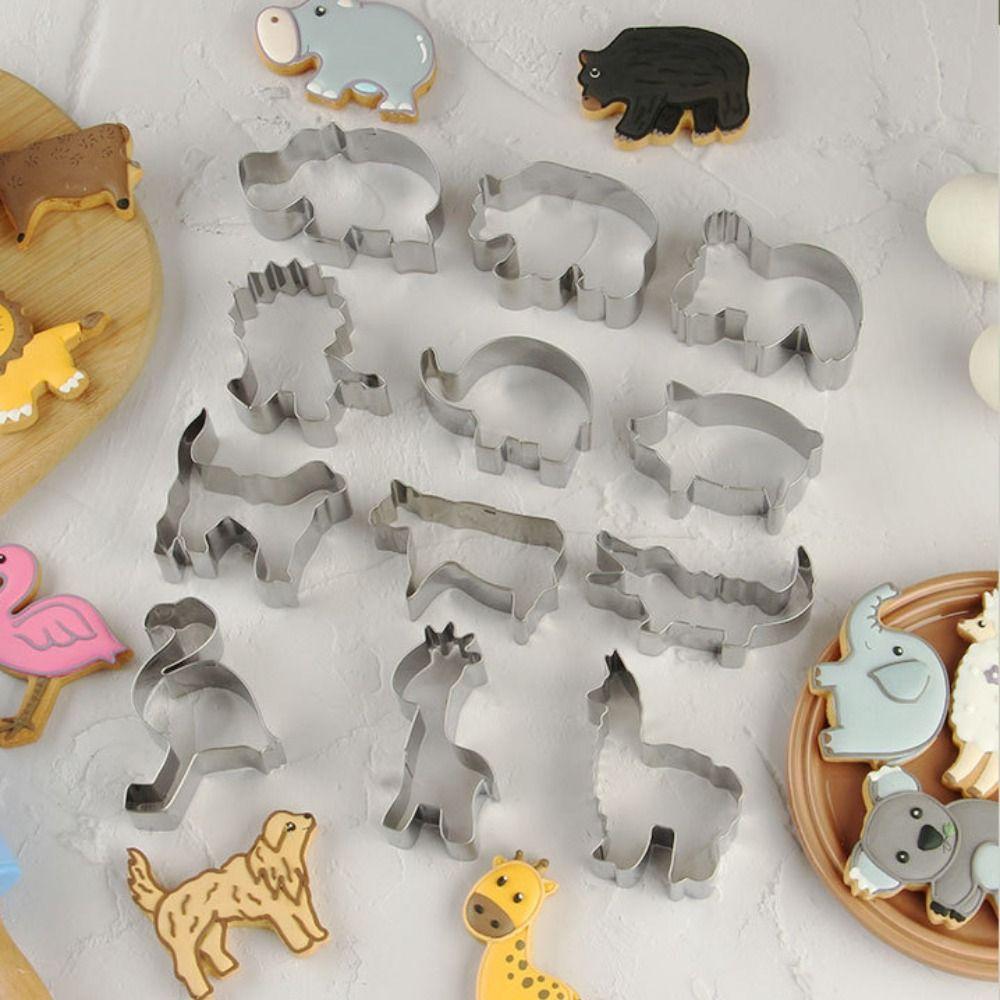 Мультяшная форма для печенья в виде динозавра, набор для изготовления печенья из нержавеющей стали, резка печенья, званый ужин