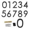 Letters 911 Visibility Signage Address Plaque Garden Door Modern House Numbers 6" Floating House Number Number with Nail Kit