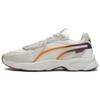 Rs-Connect Ombre Slip-Resistant Comfortable Breathable Shock-Absorbing Low-Top Casual Running Shoes Unisex Sneaker White Orange 383783-01