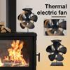 Вентилятор для дровяной печи/камина/дровяной печи, вентилятор для дровяной печи с подогревом, не требующий электричества, согреет вас зимой