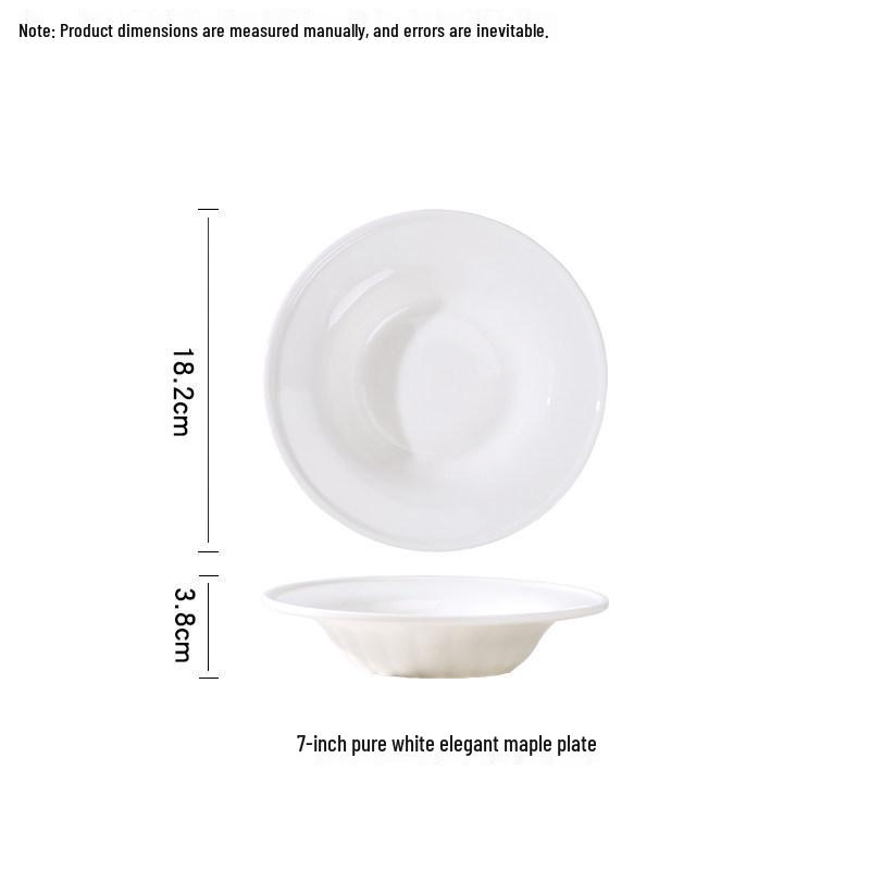 Французский Белый Рельефный Керамический Набор Тарелок - Креативные Тарелки для Тыквенного Супа и Завтрака