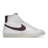 Женские кроссовки Blazer Mid 77 Next Nature Cacao Wow Белые Парусные Черные DQ4124-104