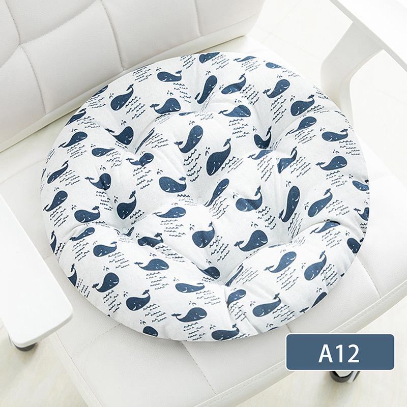 Coarse Cloth Round Style Cotton And Linen Style Seat Cushion Home Circular Cushion Japanese Style Futon Cushion Decoration